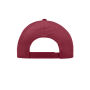 Brushed 6 Panel Cap burgundy one size