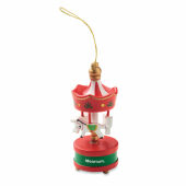 WHIRL - Houten carrousel ornament - Rood
