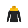 Kinder trainingsjasje met rits Black / Sporty Yellow 4/6 jaar