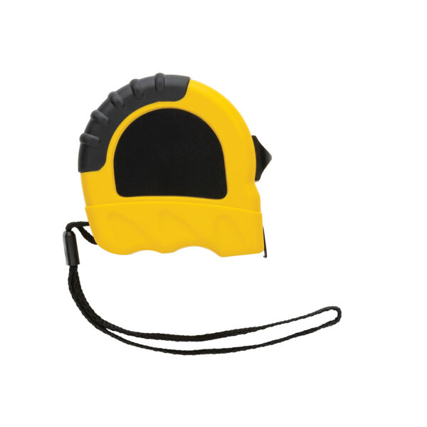 RCS gerecycled plastic 5M/19 mm rolmaat, geel, zwart RCS gerecycled plastic 5M/19 mm rolmaat, geel, zwart