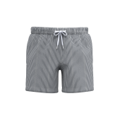 White / Iron Grey Stripes