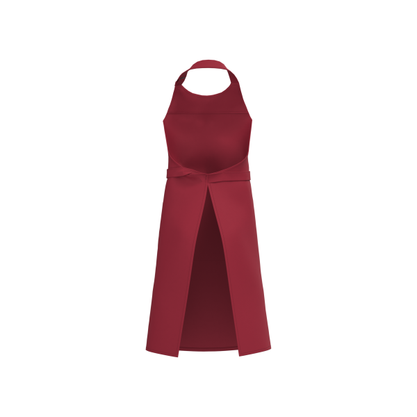 Schort met zak van biologisch katoen Hibiscus Red One Size Schort met zak van biologisch katoen Hibiscus Red One Size