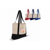 Strandtas katoenen canvas OEKO-TEX® 280g/m² 42x10x30cm - Rood