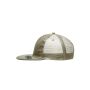 6 Panel Flat Peak Cap khaki one size