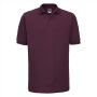 RUS Hardwearing Polycotton Polo, Burgundy, M