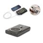 WRIGHT 10. Magnetische powerbank met supersnel opladen in gerecycled aluminium en gerecycled ABS 10'000 mAh