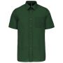 Ace - Heren Overhemd Korte Mouwen forestgreen 6XL