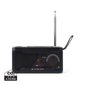 Nordic Drift Titan IPX4 multifunctionele noodradio 4000mAh, zwart