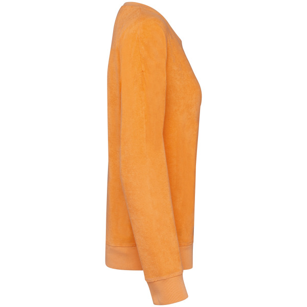 Ecologisch badstof damessweater Apricot XS