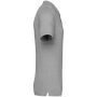 Ecologische herenpolo in piquétricot Moon Grey Heather 4XL