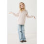 IQONIQ Yengo kids recycled katoen hoodie met steekzakken, cloud pink (910)