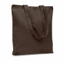 RASSA COLOURED - Stevige canvas boodschappentas - Chocolade