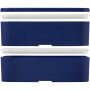 MIYO POP 700+700 ml double layer lunch box - Blue MIYO POP 700+700 ml double layer lunch box - Blue