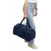 Gerecyclede polycotton (330 gsm) dufflebag Tian blauw