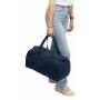 Gerecyclede polycotton (330 gsm) dufflebag Tian blauw