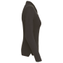 Piqué-damespolo lange mouwen Dark Grey M Piqué-damespolo lange mouwen Dark Grey M