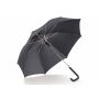 Stokparaplu 23” auto open - Zwart / Grijs