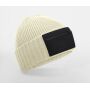 ZIP PATCH BEANIE, SAND/BLACK, One size, BEECHFIELD