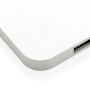 RCS gerecycled plastic 10W draadloos oplader met USB-poorten, wit