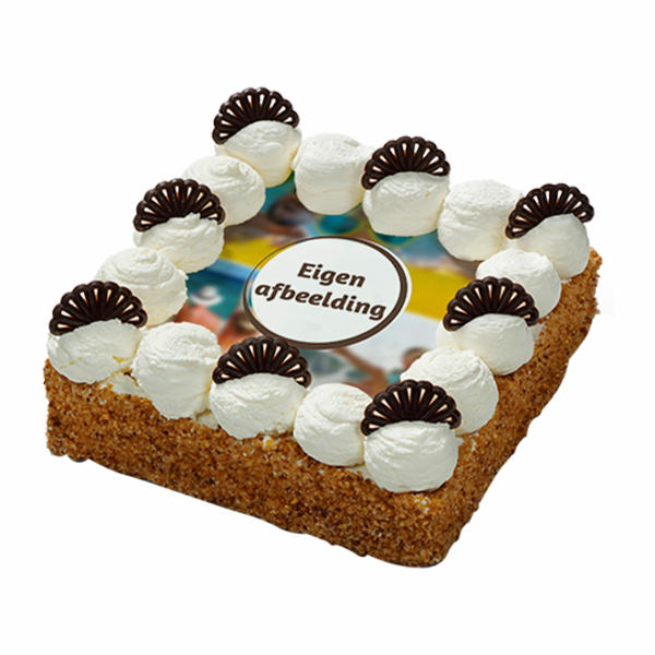 Slagroomtaart chocolade I Met of zonder logo