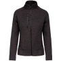 Heather damesvest met rits Dark Grey Melange 3XL