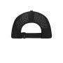 5 Panel Laser-Cut Cap black one size