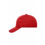 6 Panel Cap Heavy Cotton red one size