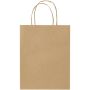 Kraftpapieren tas van 120 g/m² met gedraaide hengsels - 18 x 9 x 23 cm - Kraftbruin