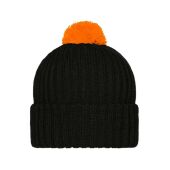black/orange