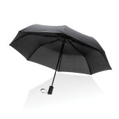 21" Impact AWARE™ RPET 190T mini auto open paraplu, zwart