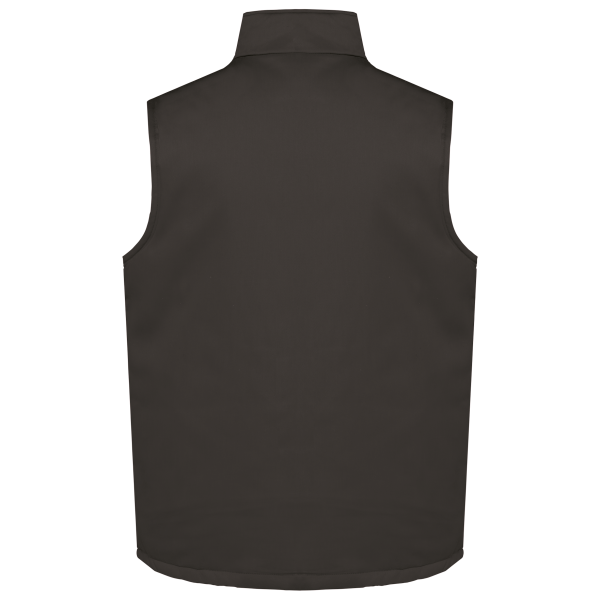 Gewatteerde uniseks bodywarmer van polykatoen multizakken Dark Grey 5XL Gewatteerde uniseks bodywarmer van polykatoen multizakken Dark Grey 5XL