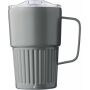 Gerecyclede roestvrijstalen to go mok (450 ml) Calo grijs Gerecyclede roestvrijstalen to go mok (450 ml) Calo grijs