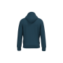 Ecologische uniseks sweater met capuchon Peacock Blue S