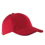 Orlando - 6 panel cap Red / Black One Size Orlando - 6 panel cap Red / Black One Size