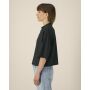 Stella Raya - Het dames cropped T-shirt van gerecycled katoen - XS
