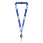 Polyester sublimatie lanyard met badge reel met metalen krimp Polyester sublimatie lanyard met badge reel met metalen krimp