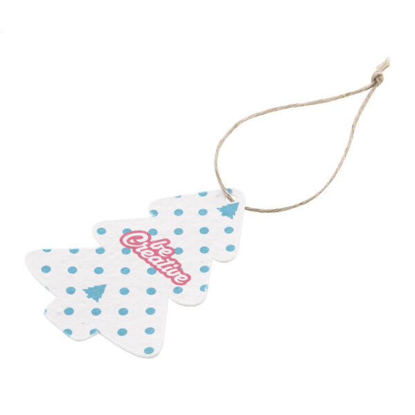 CreaJul Seed - aangepast kerstboom ornament van zaadpapier, kerstboom CreaJul Seed - aangepast kerstboom ornament van zaadpapier, kerstboom