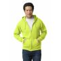 Gildan Sweater Hooded Full Zip HeavyBlend for him 382 safety green 3XL