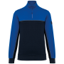 Ecologische uniseks sweater met ritskraag Navy / Royal Blue XXL Ecologische uniseks sweater met ritskraag Navy / Royal Blue XXL
