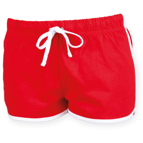 Women's Retro Short Red / White XXL Women's Retro Short Red / White XXL