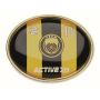Ovale metalen pin met doming