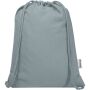 Oregon Blend 140 g/m² GRS recycled drawstring bag 5L - Grey