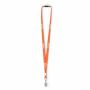 Polyester tubulaire keycord met metalen klem
