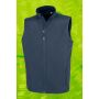 Gerecycleerde heren softshell-bodywarmer Navy M