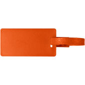 River gerecycled bagagelabel met venster - Oranje