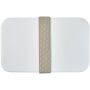 MIYO Renew double layer lunch box - Ivory white/Ivory white/Pebble grey