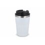 Gerecycled RVS Koffie beker 400ml - Wit
