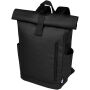 Byron 15,6" rugzak van GRS RPET met opgerolde bovenkant 18 L - Zwart Byron 15,6" rugzak van GRS RPET met opgerolde bovenkant 18 L - Zwart