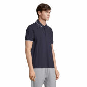 PALERMO - PALERMO POLOSHIRT - L - Franse Marine/wit