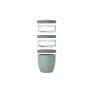 Mepal Ellipse 3 delige 500 ml + 2 x 200 ml geïsoleerde lunchpot - Saliegroen